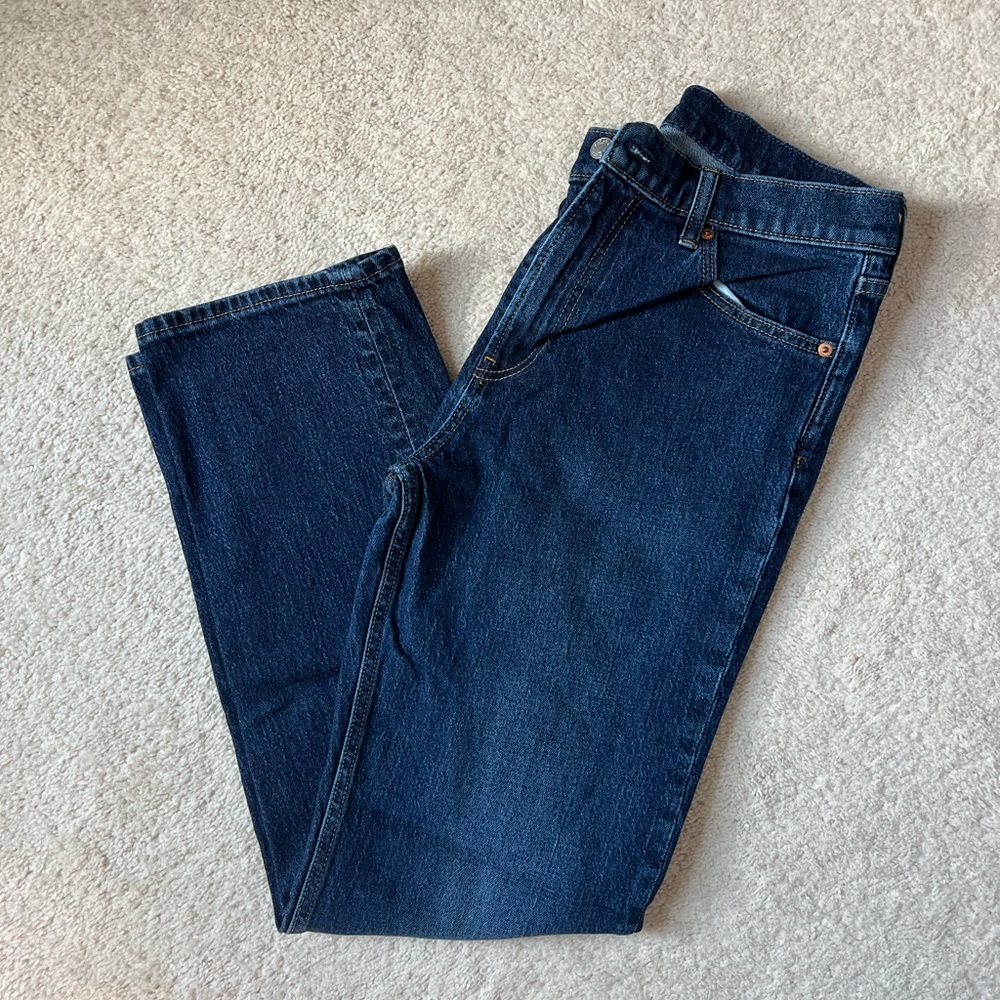 Like new high wasted wide leg Gap jeans